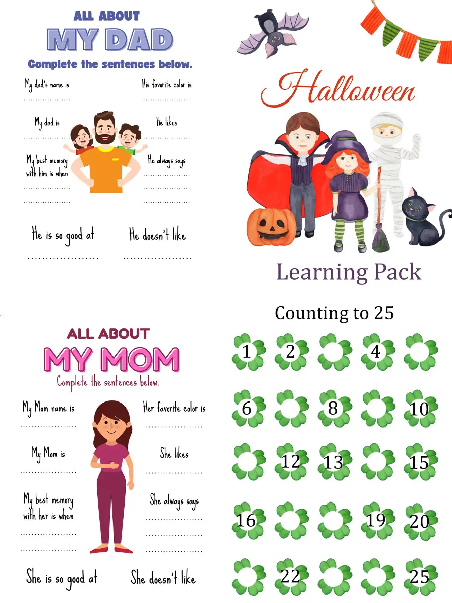 Celebrate & Learn - Holiday Printable Fun Pack (245 Pages) - Image 2