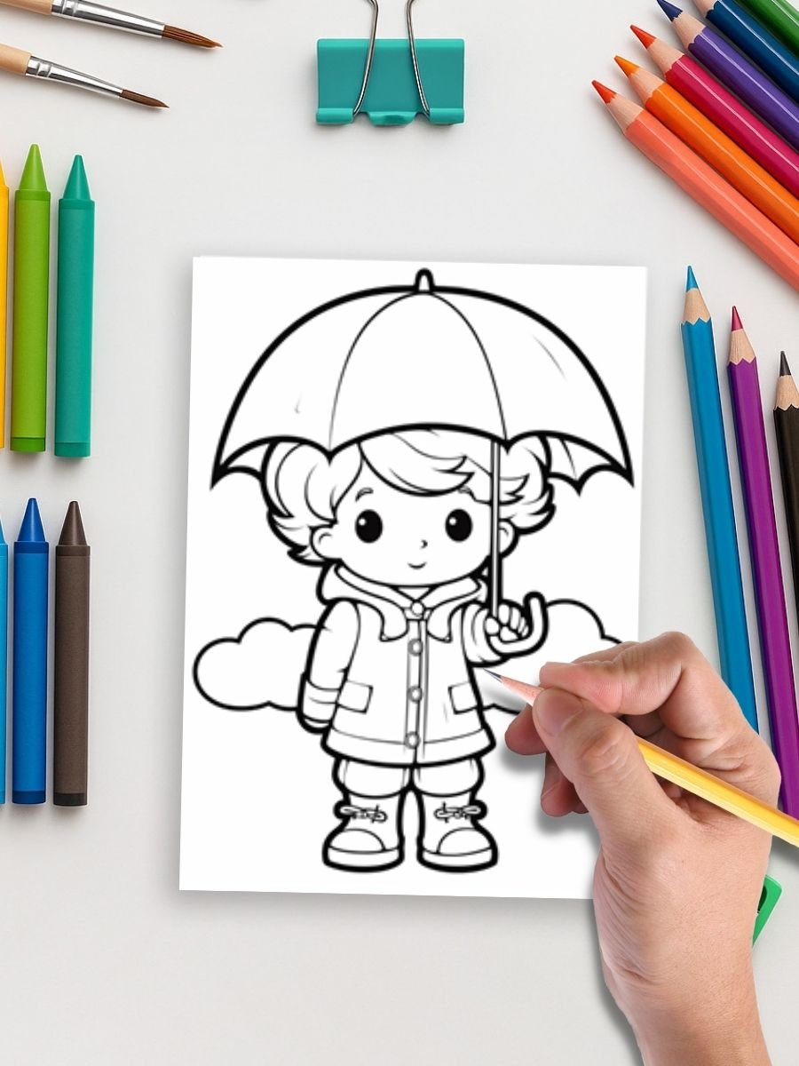 Weather Wonders – 200 Weather & Season-Themed Coloring Pages - Image 4