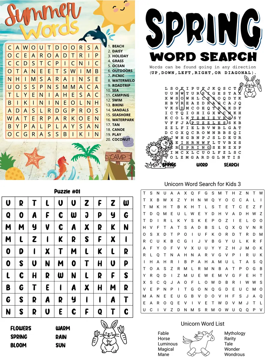 Word Sleuth Fun – Mega Word Search Activity Pack for Kids (548 Pages) - Image 2